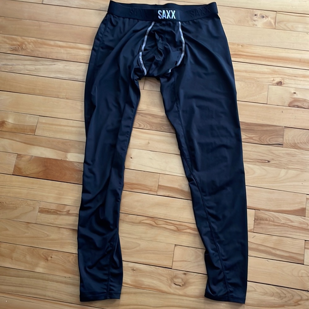 Saxx black pro elite long underwear. Size small.
